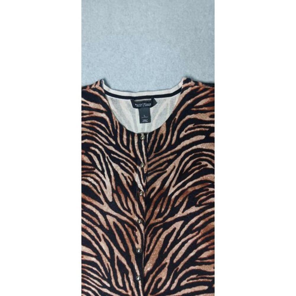 White House Black Market Snap Button Up Cardigan Womens Button Up Size Large... - Picture 3 of 12
